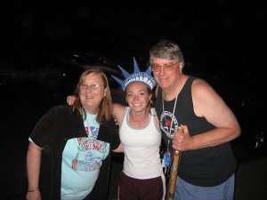 Lady Liberty welcums our guests