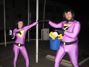 Wonder Twins Making Sure The Beer Check is Safe